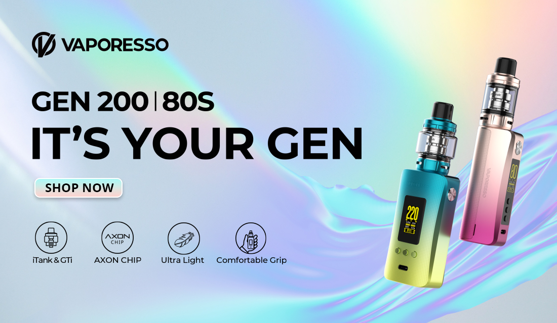 Vaporesso Gen 80 S & Gen 200 - The Lightest Single & Dual Battery Kit -  FORUM-ECIGARETTE  Le repaire des vapoteurs