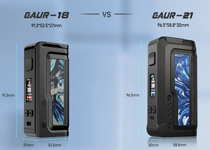 Vandy Vape GAUR-18 vs Vandy Vape GAUR-21