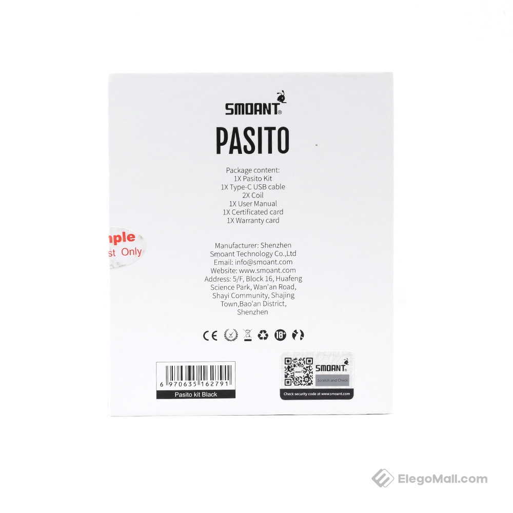 Smoant Pasito Pod System Kit 1100mAh & 3ml