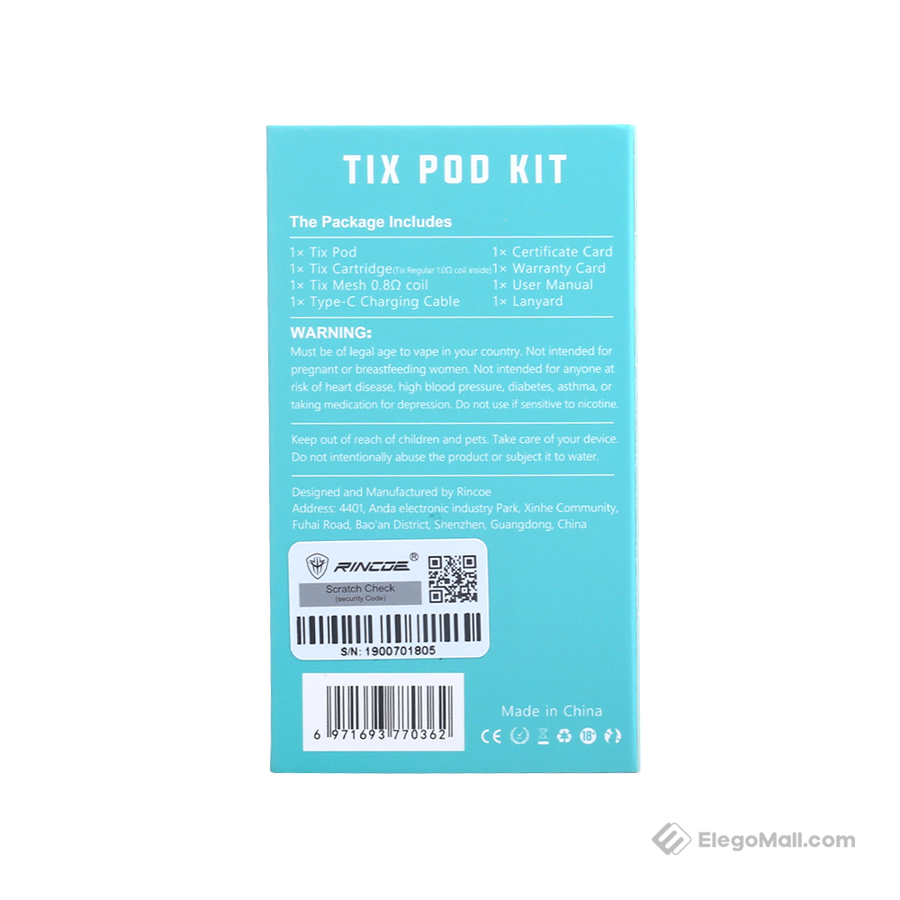 Rincoe Tix Pod Kit