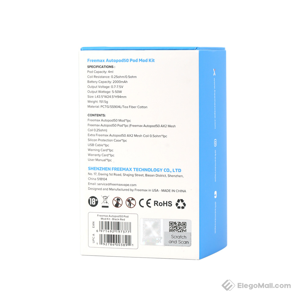 Freemax Autopod50 Pod Mod Kit 2000mAh