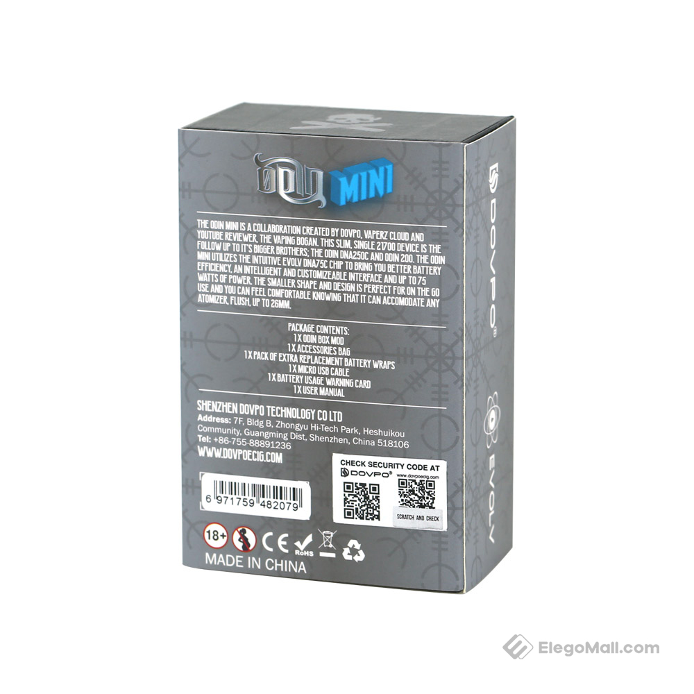 Dovpo Odin Mini 75W DNA75C TC Box Mod