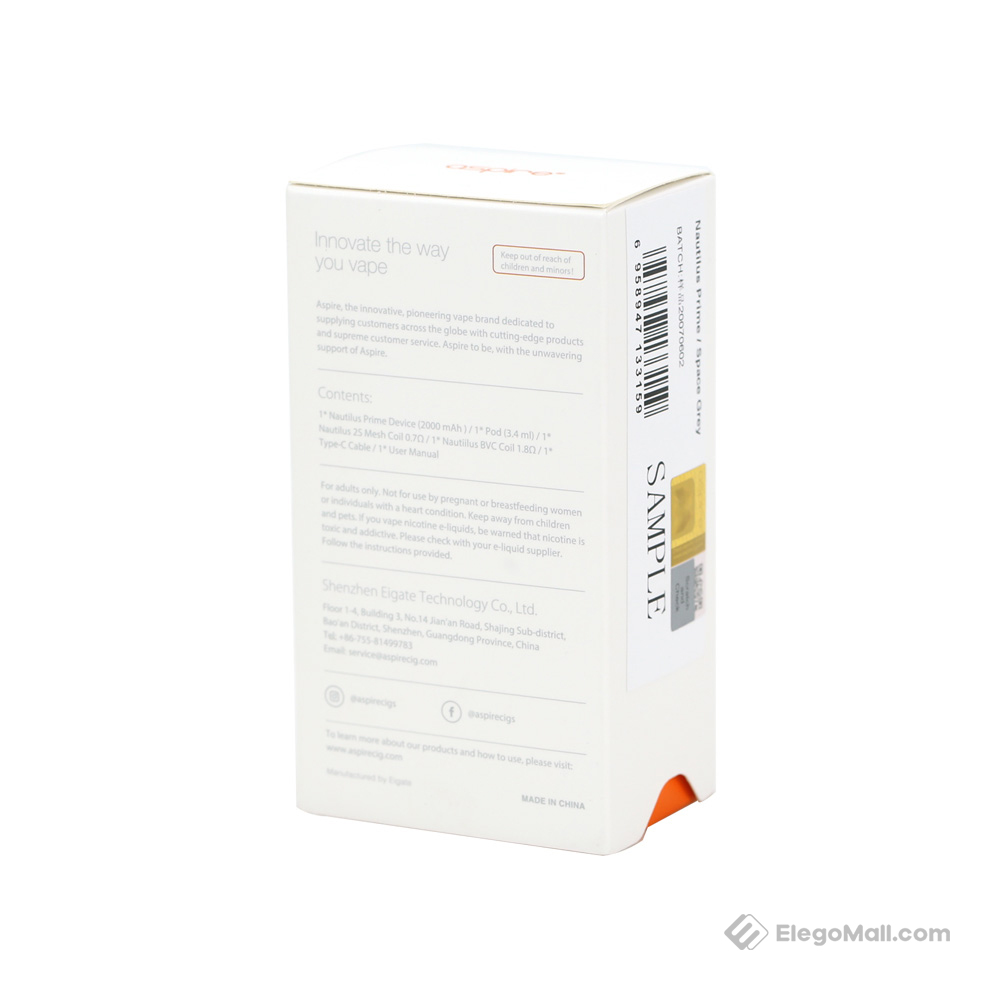 Aspire Nautilus Prime Pod Kit 2000mAh