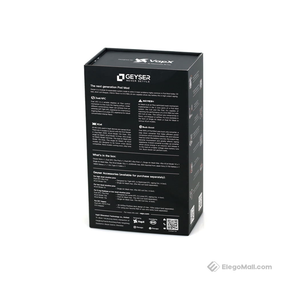 VapX Geyser Pod Kit 4000mAh