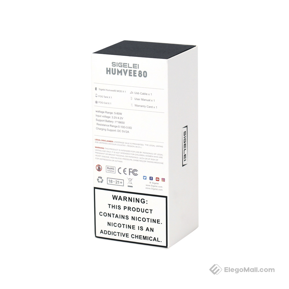 Sigelei Humvee 80 Pod Kit 5.5ml/2ml