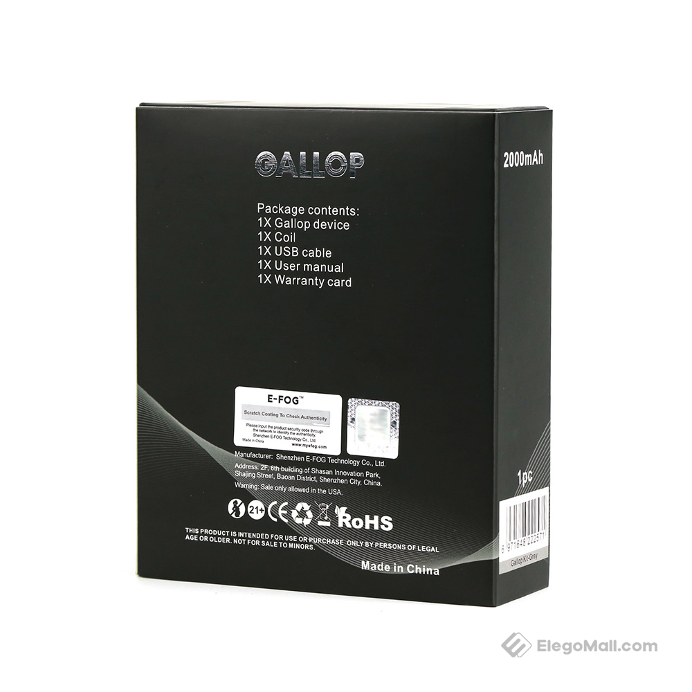 E-FOG Gallop Pod Kit 2000mAh