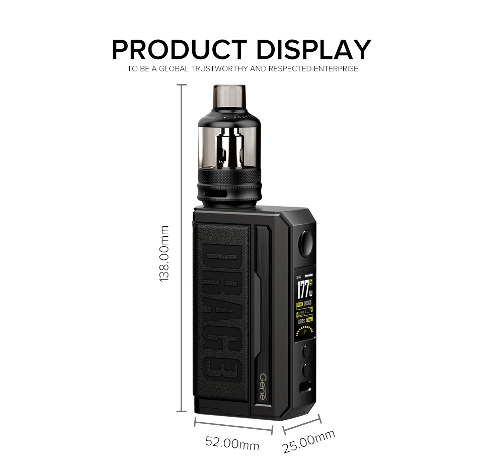 VOOPOO Drag 3 177W Box Kit with TPP Tank 2