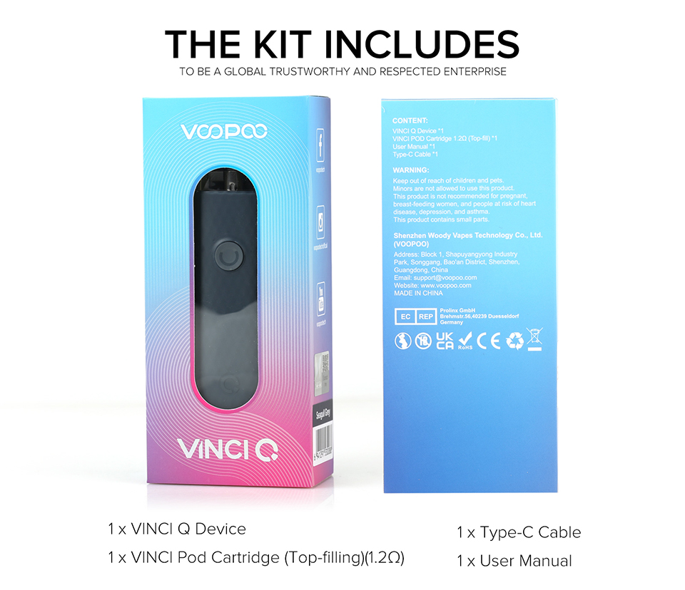 Voopoo Vinci Q Pod Kit 900mAh