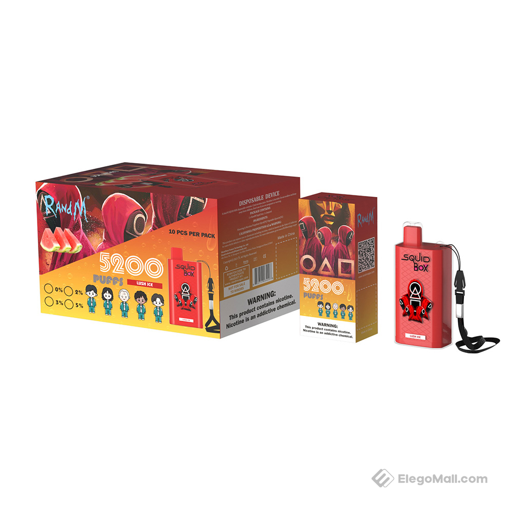 R And M Squid Box Disposable Kit 850mah R And M Squid Box Disposable Kit 850mah
