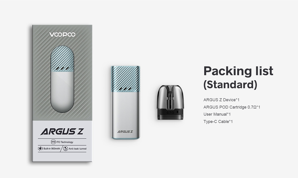 VOOPOO ARGUS Z packing list