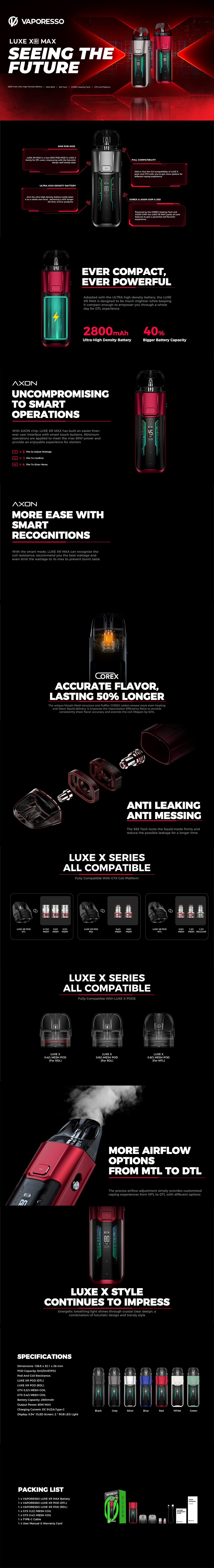 Vaporesso LUXE XR MAX