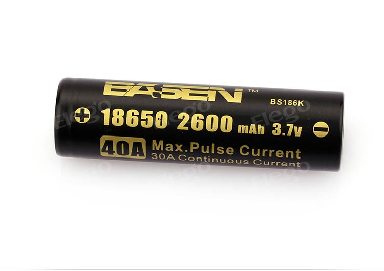 Basen 186K Max 40A 18650 Battery (2600mah)