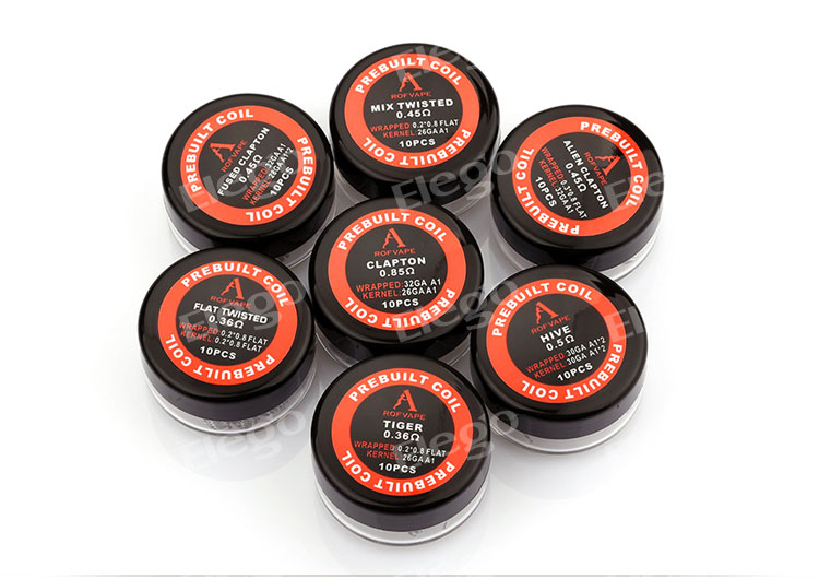 Rofvape Fused Clapton Prebuilt Wire 0 45ohm 28ga 2 32ga 10pcs