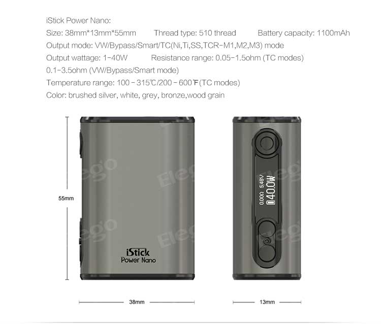 Eleaf iStick Power Nano Starter Kit Eleaf iStick Power Nano Starter Kit