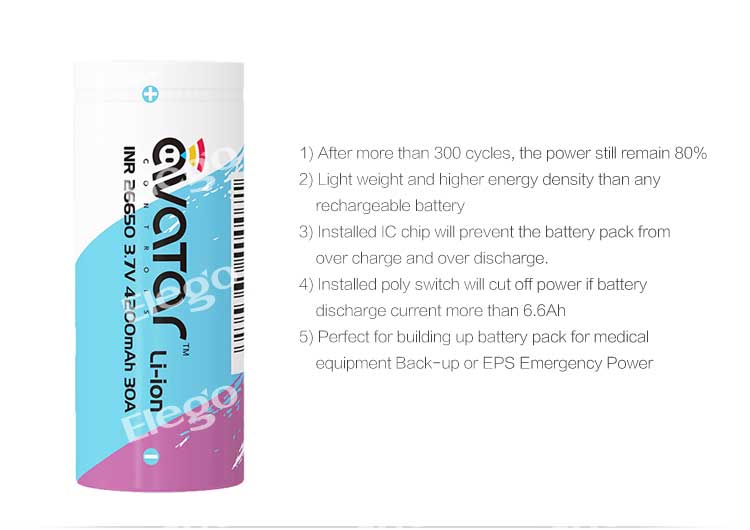 Joyetech Avatar INR 26650 Li-ion Battery