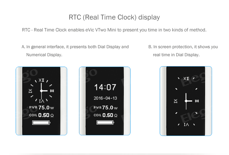 Joyetech eVic VTwo Mini 75W TC Mod with the Upgradeable Firmware