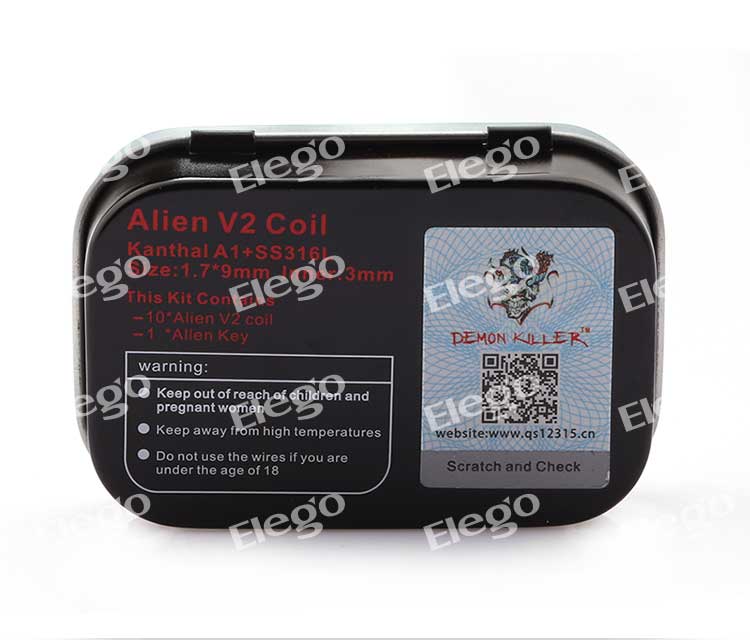 Demon Killer Prebuilt Wire Alien V2 0.25ohm Demon Killer Prebuilt Wire Alien V2 0.25ohm