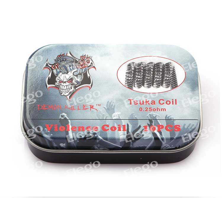killer prebuilt wire tsuka coil 0 25ohm 10pcs killer prebuilt wire tsuka coil 0 25ohm 10pcs