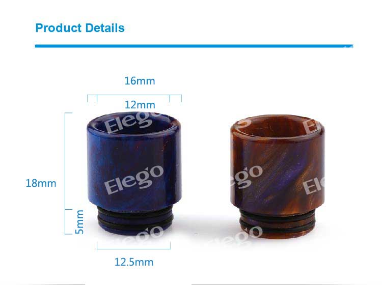 Aleader Resin Drip Tip AS116 TFV8 Drip Tip Aleader Resin Drip Tip AS116 TFV8 Drip Tip