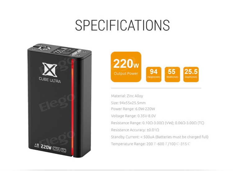 Smok XCUBE Ultra Bluetooth 150W TC Mod