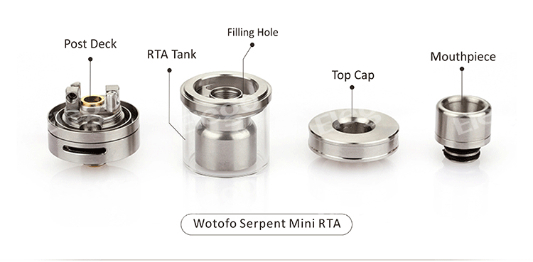Wotofo Serpent Mini RTA Rebuildable Atomizer