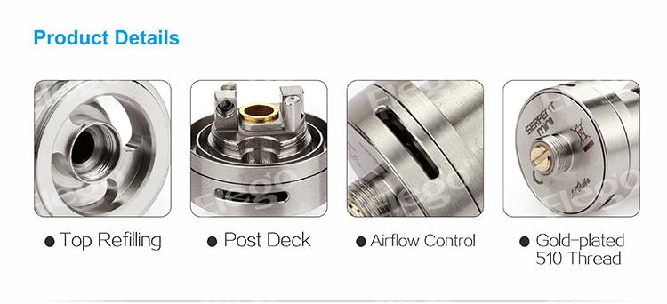 Wotofo Serpent Mini RTA Rebuildable Atomizer