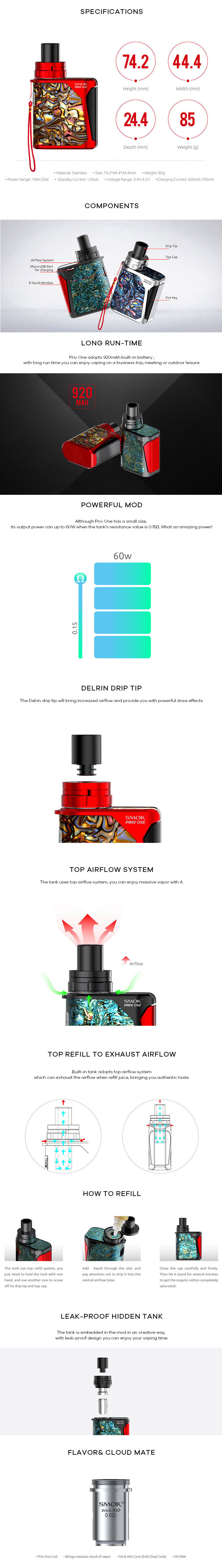 SMOK Priv One Kit Operation
