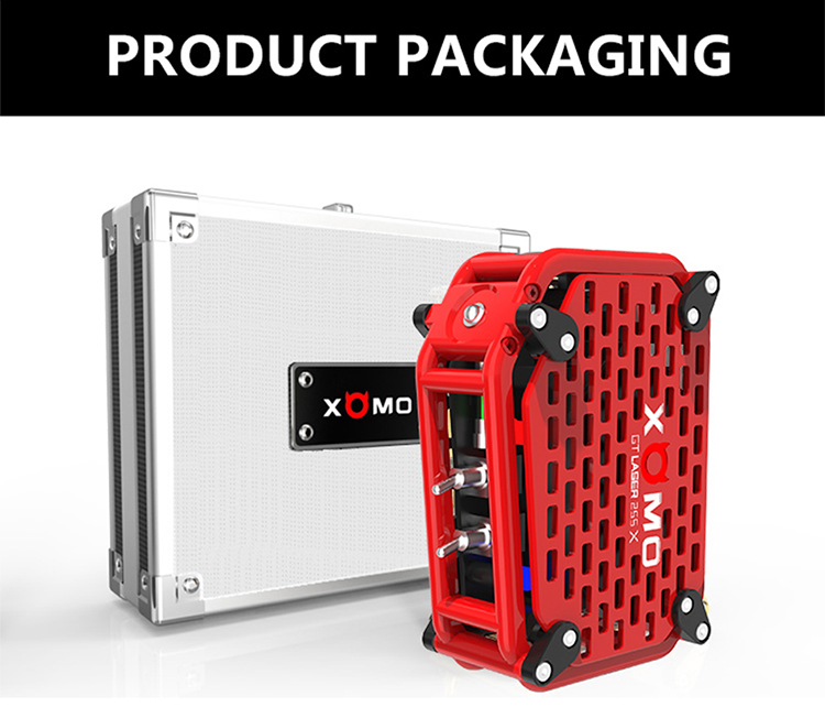 XOMO GT Laser 255X Box Mod, Packing List