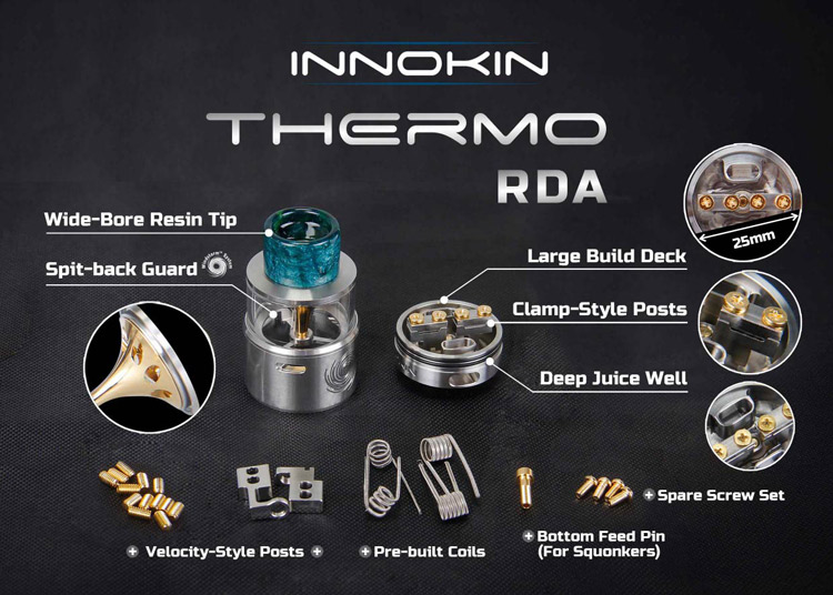 Innokin Thermo RDA, parameter