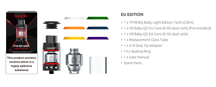 SMOK TFV8 Big Baby Light Edition Tank