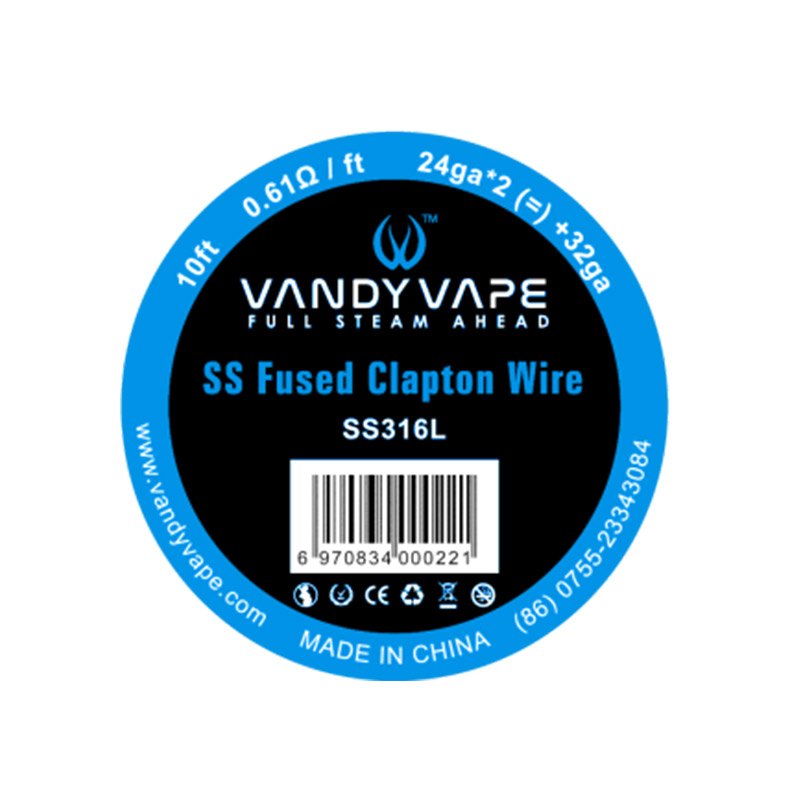Vandy Vape Resistance Wire Fused Clapton SS316L Vape Wires EW