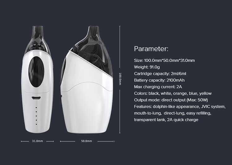 Joyetech Atopack Dolphin Starter Kit, Parameter