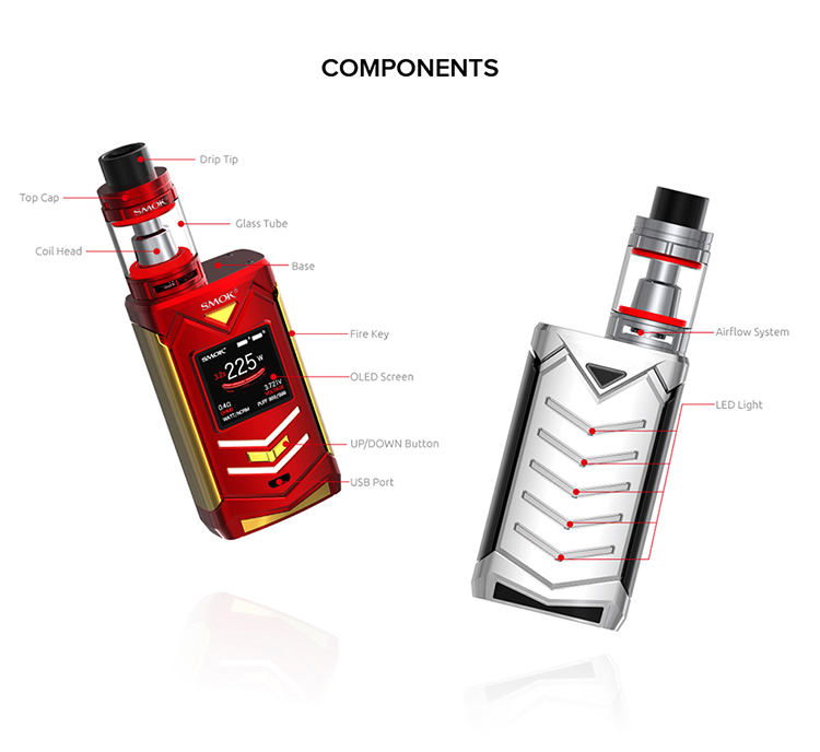 SMOK Veneno 225W TC Kit, Structure