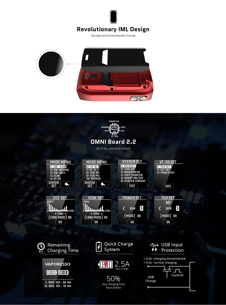 Vaporesso Revenger Mini 85W Kit, Operation