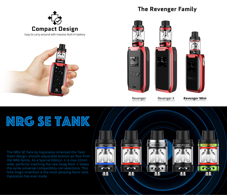 Vaporesso Revenger Mini 85W Kit, Operation