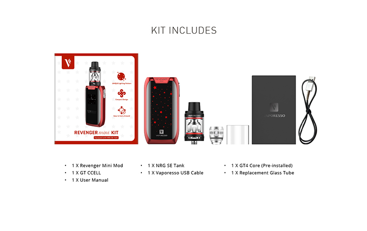 Vaporesso Revenger Mini 85W Kit, Packing List