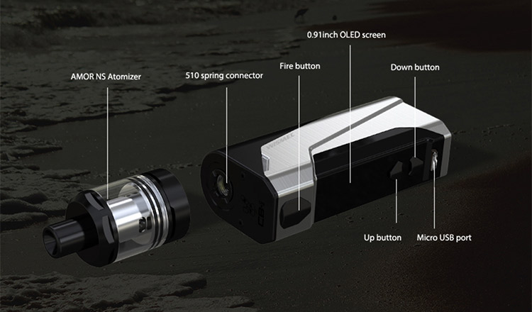 Wismec CB-60 Kit with AMOR NS, Structure