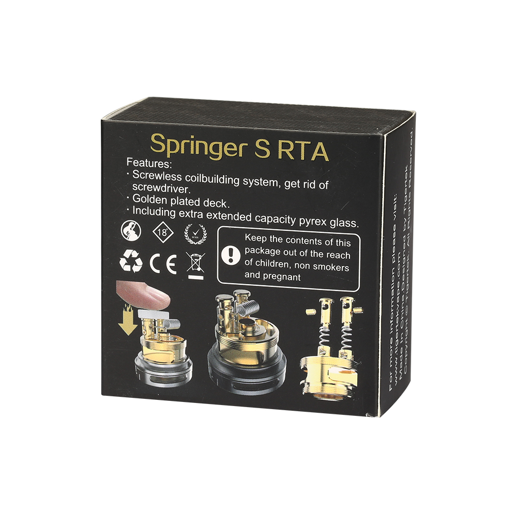 Tigertek Springer S RTA Tank - 2.0/3.5ml