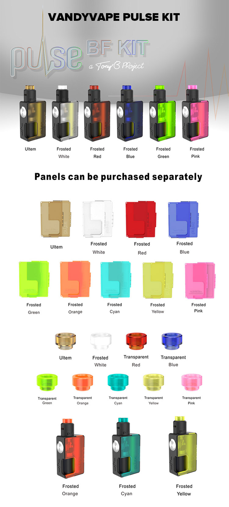 Vandy Vape Pulse BF Kit Vandy Vape Pulse BF Kit Color