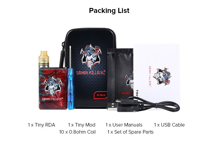Demon Killer Tiny Kit, Packing List