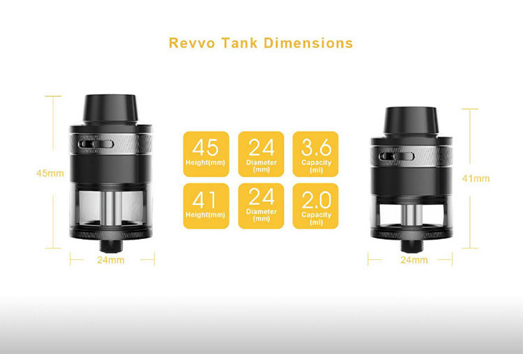 Aspire Revvo Tank Parameter Aspire Revvo Tank Parameter