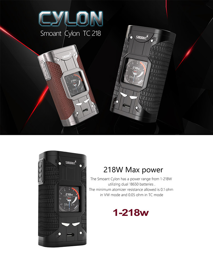 Smoant Cylon TC 218W Box Mod Color