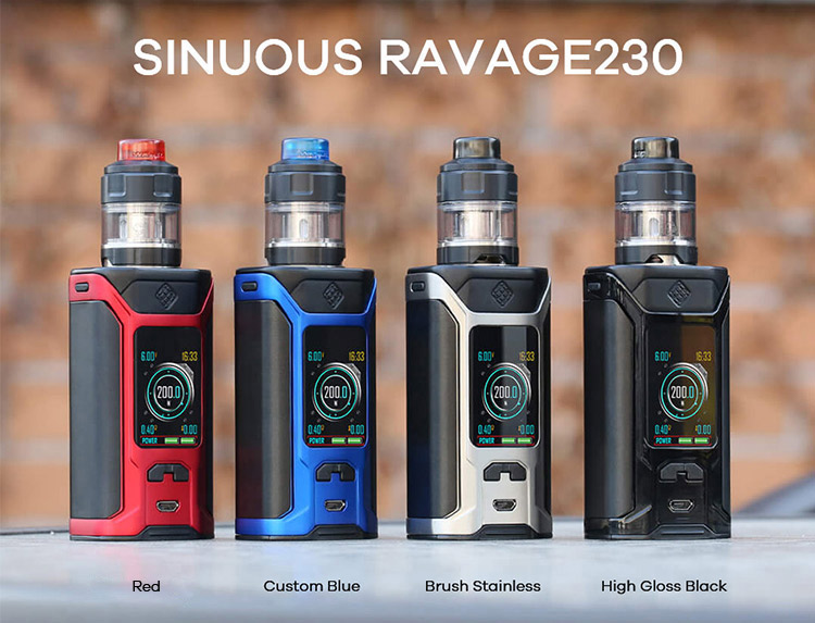 Wismec Sinuous Ravage230 Kit Color Wismec Sinuous Ravage230 Kit Color