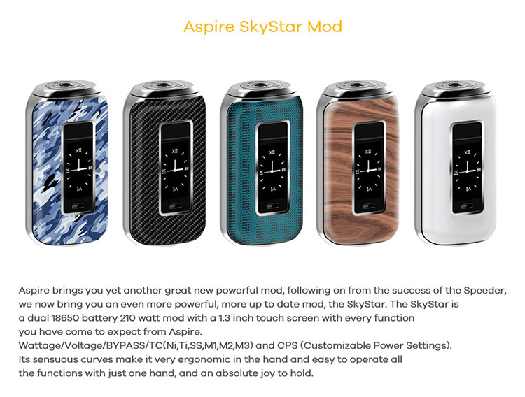 Aspire SkyStar 210W Box Mod Color Aspire SkyStar 210W Box Mod Color
