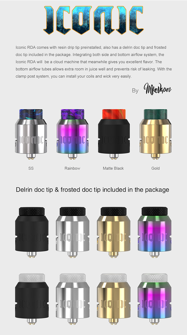 Vandy Vape iConic RDA Color Vandy Vape iConic RDA Color