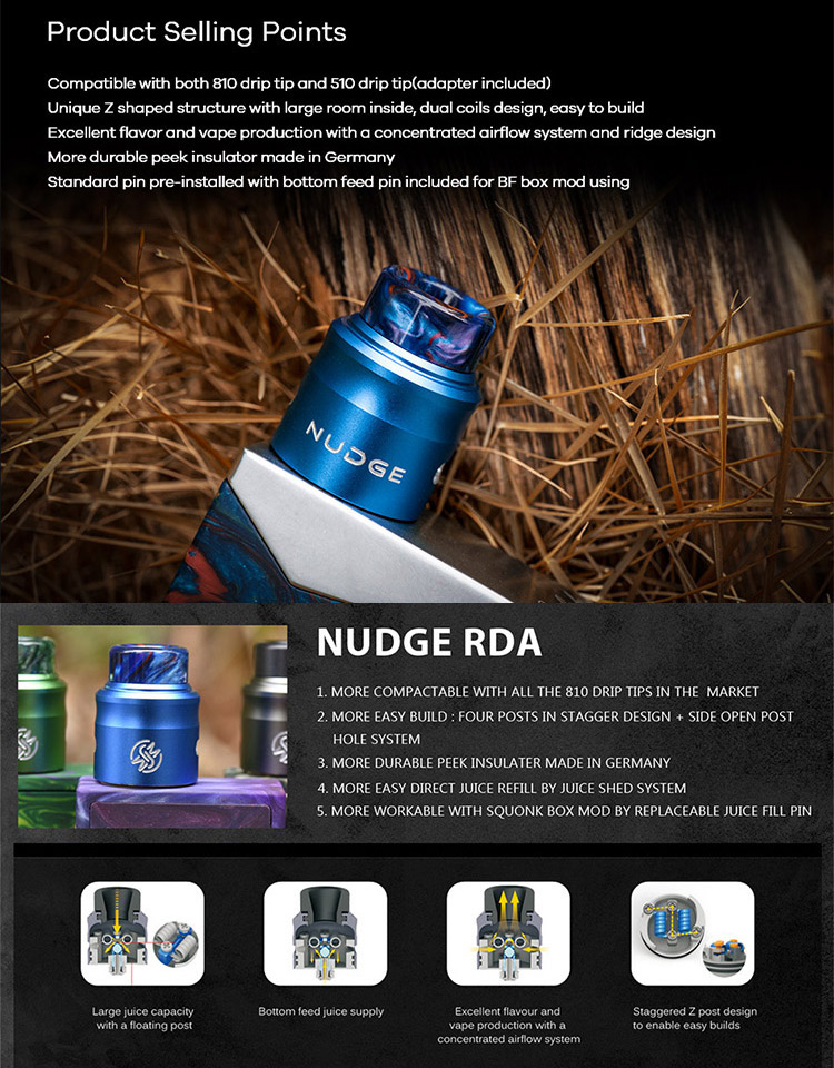 Wotofo Nudge 24 RDA Feature Wotofo Nudge 24 RDA Feature