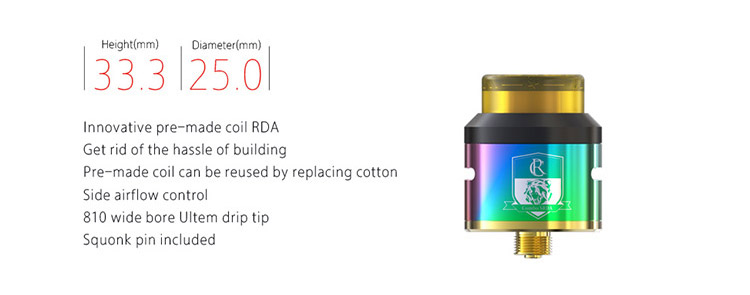 IJOY COMBO SRDA Tank Parameter IJOY COMBO SRDA Tank Parameter