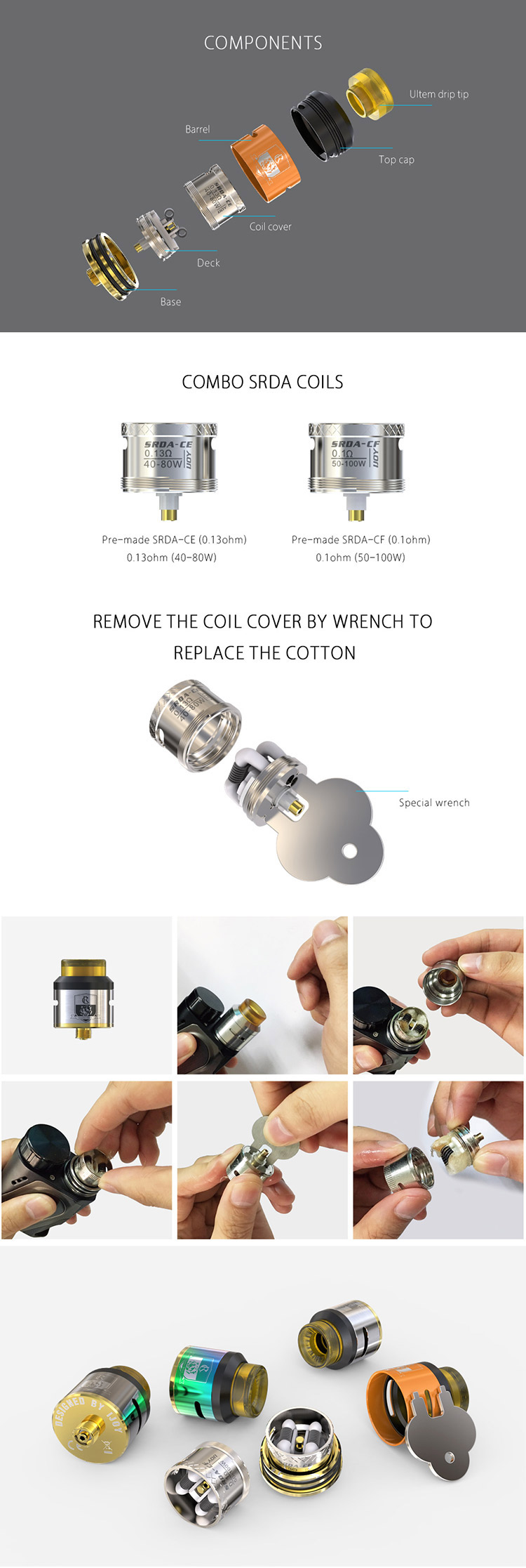IJOY COMBO SRDA Tank Feature