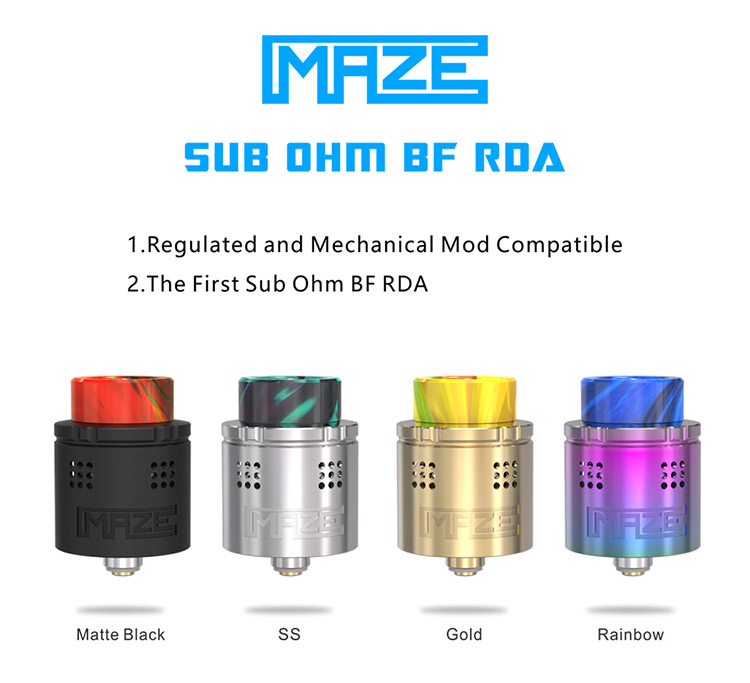 Vandy Vape MAZE SUB OHM BF 24 RDA Color