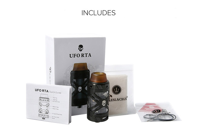 Teslacigs UFO RTA Tank Packing List Teslacigs UFO RTA Tank Packing List